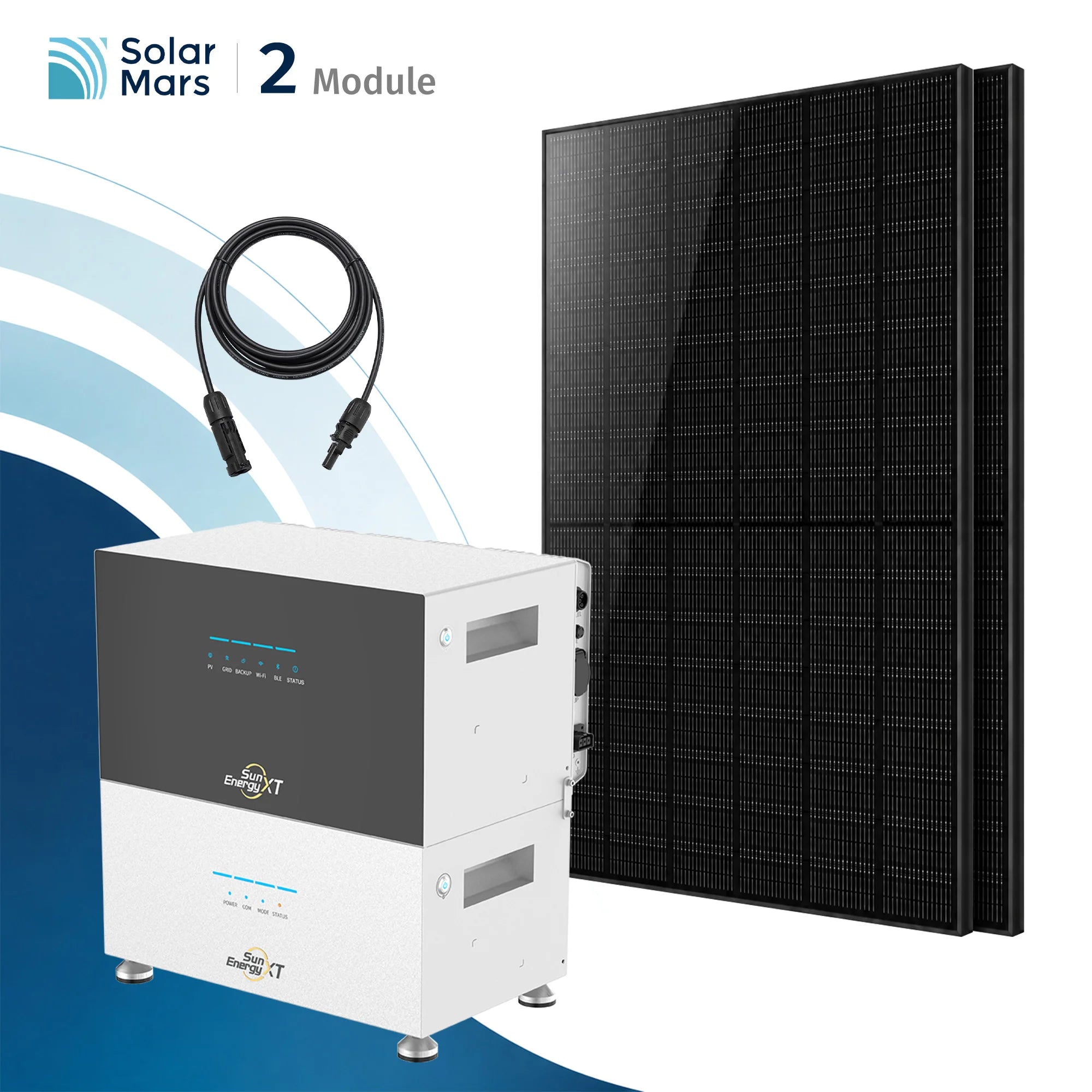 Balkonkraftwerk 2000 Watt mit Speicher SunEnergyXT 500 Set