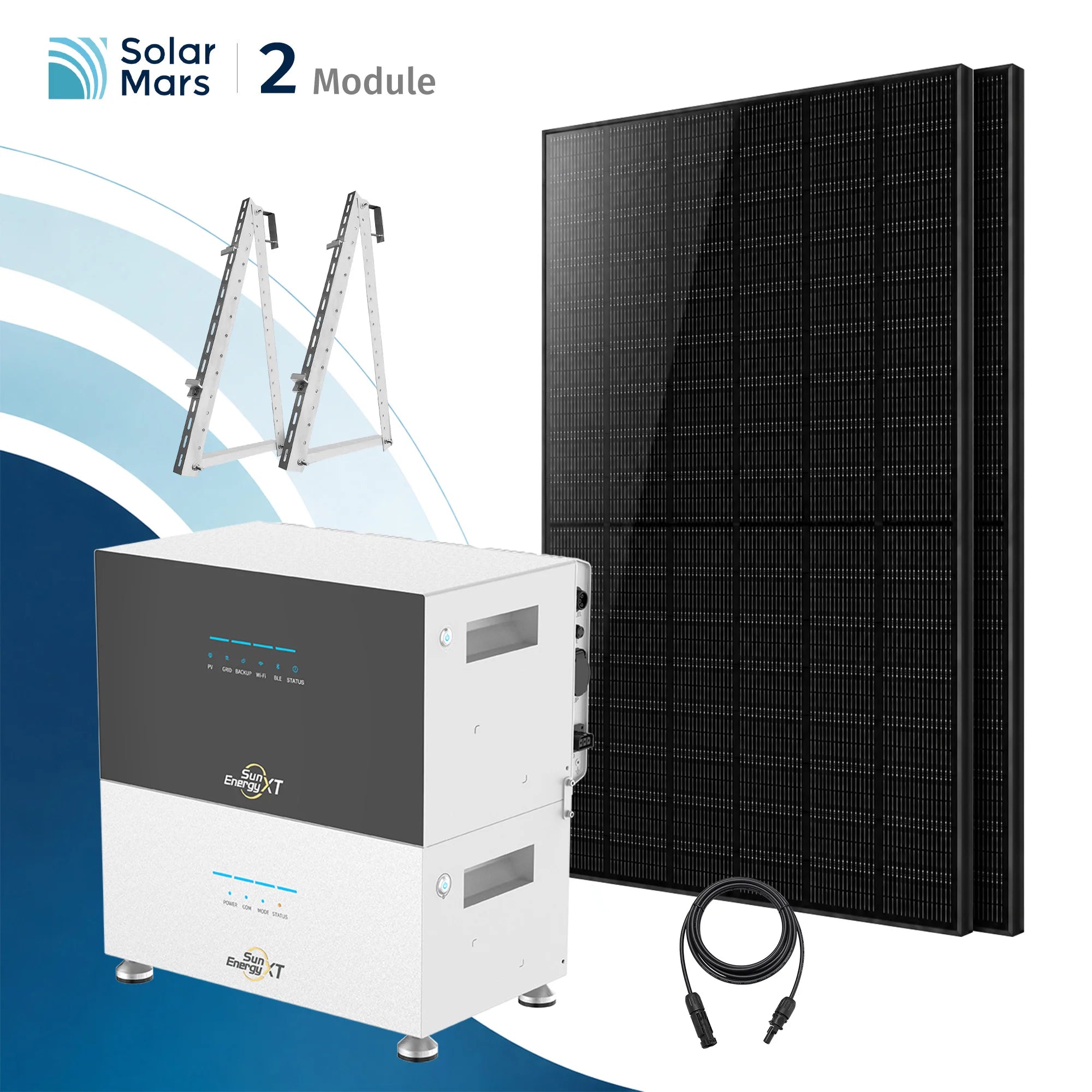 Balkonkraftwerk 2000 Watt mit Speicher SunEnergyXT 500 Set