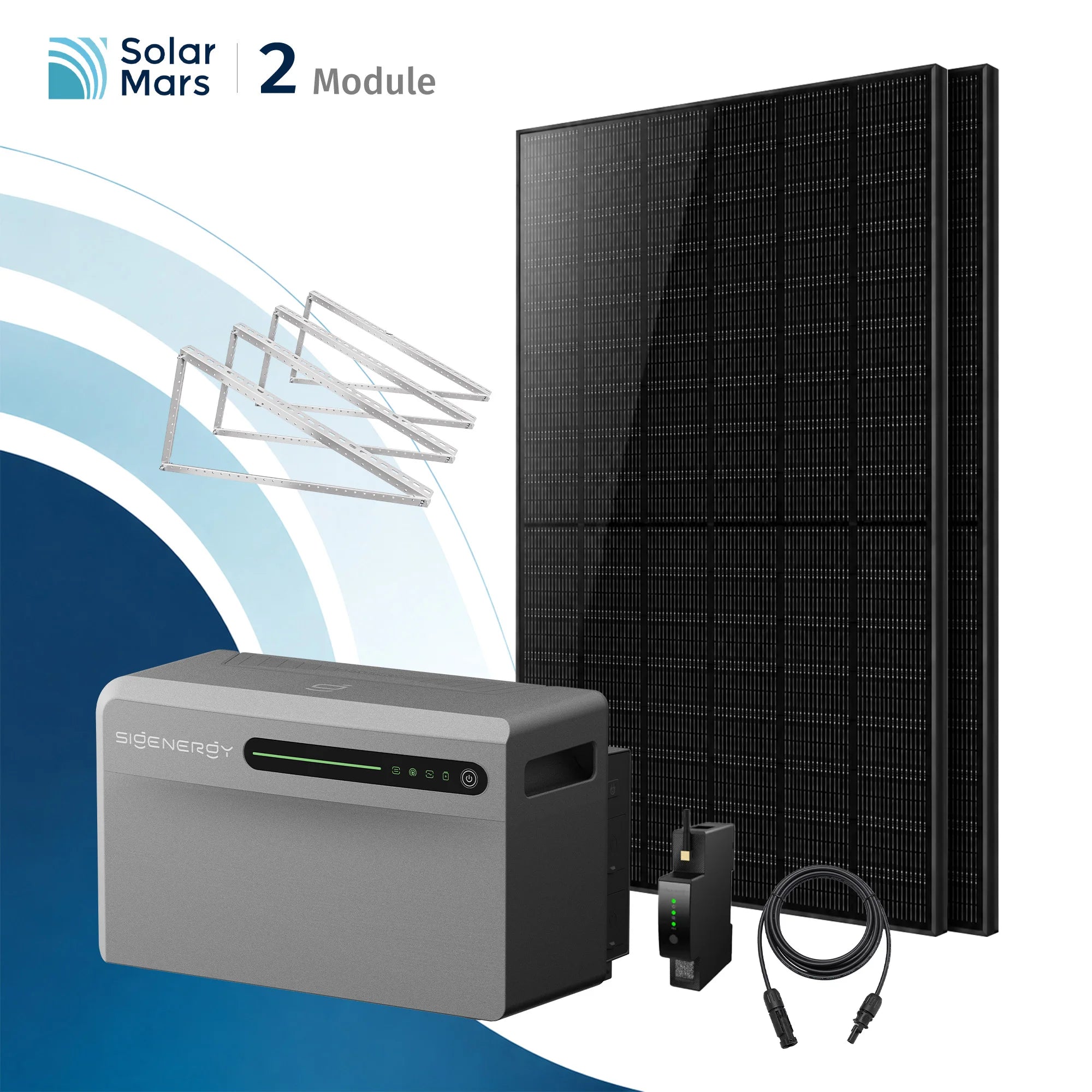 Sigenergy SigenMate 2700 Ultra Balkonkraftwerk Speicher mit 500W Solarmodul Set und Zubehör