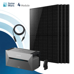 Anker SOLIX Solarbank 2 E1600 Pro Balkonkraftwerk Speicher mit 500Wp Solarmodul Set