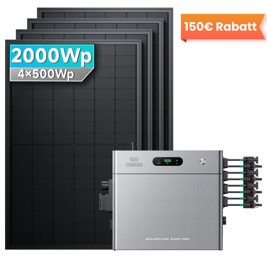 Balkonkraftwerk mit Speicher Zendure SolarFlow 2400 Pro