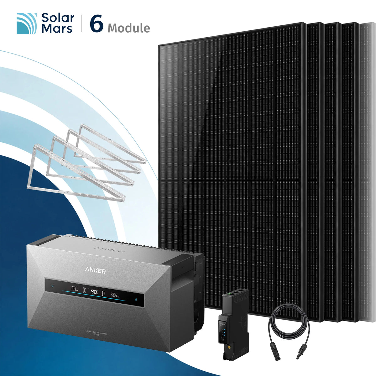 Anker SOLIX Solarbank Max Balkonkraftwerk Speicher mit 500W Solarmodul Set