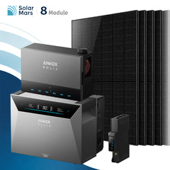 Anker SOLIX Power Dock mit Solarbank 4 E5000 Pro Balkonkraftwerk Speicher mit 500W Solarmodul Set