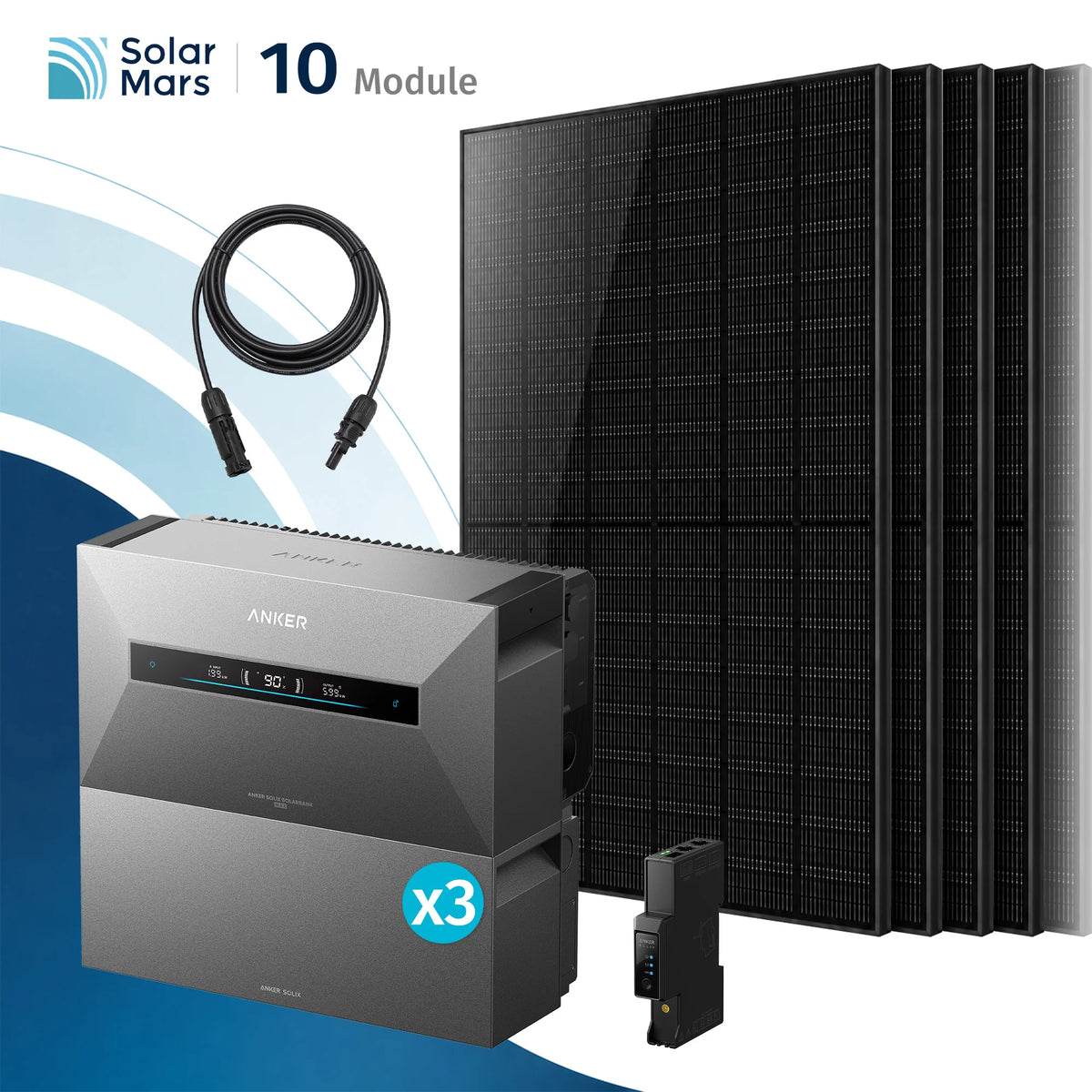 Anker SOLIX Solarbank Max Balkonkraftwerk Speicher mit 500W Solarmodul Set
