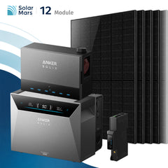 Anker SOLIX Power Dock mit Solarbank 4 E5000 Pro Balkonkraftwerk Speicher mit 500W Solarmodul Set