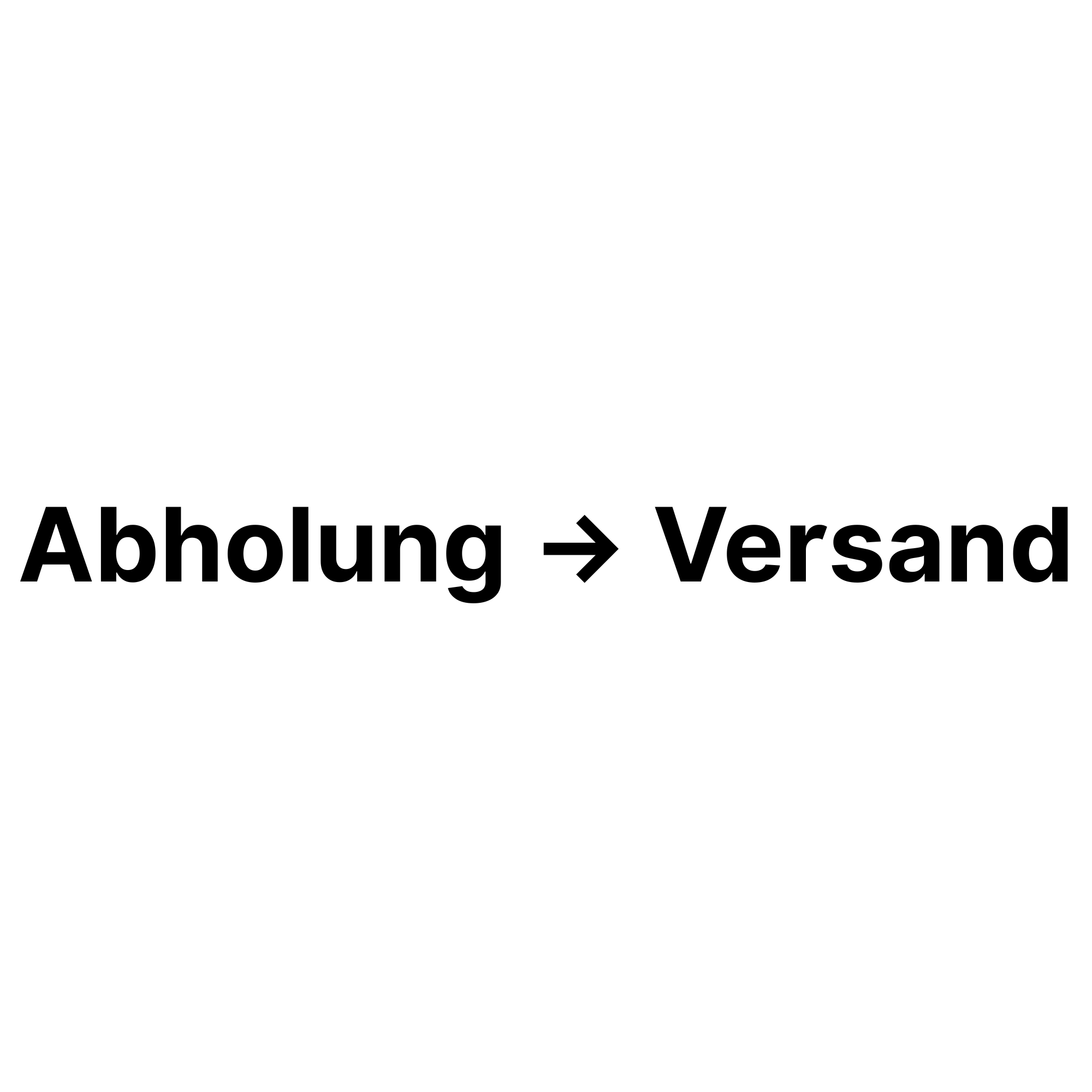 Umstellung auf Versand (für Abholbestellung)