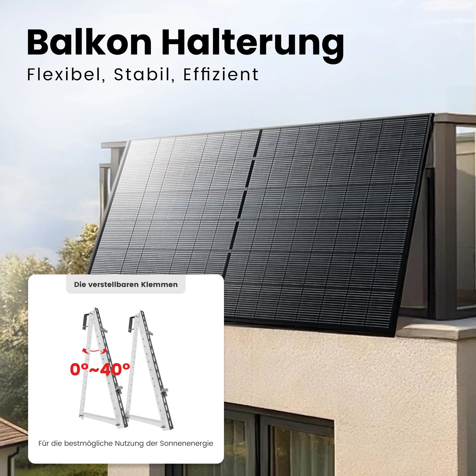 Anker SOLIX Solarbank 3 E2700 Pro Balkonkraftwerk Speicher mit 500Wp Solarmodul und MC4 Solarkabel Set