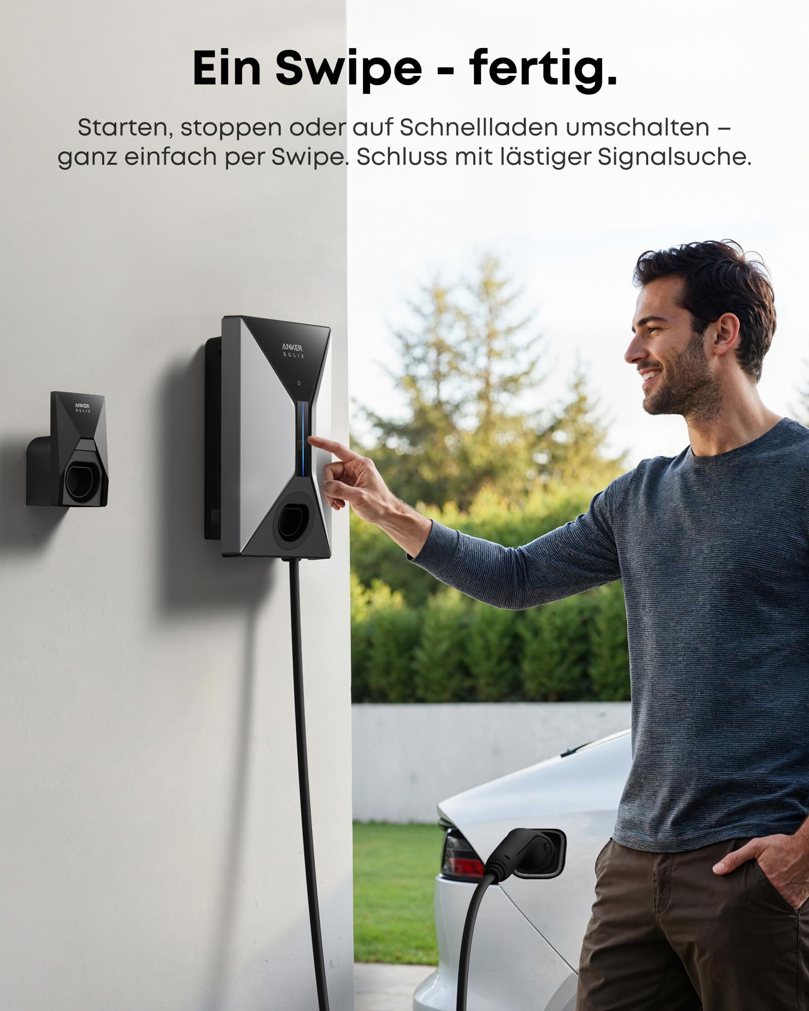 Anker SOLIX V1 Smartes Ladegerät für E-Autos - 7.4kW/11kW/22kW, Steckdosenversion und Kabelversion