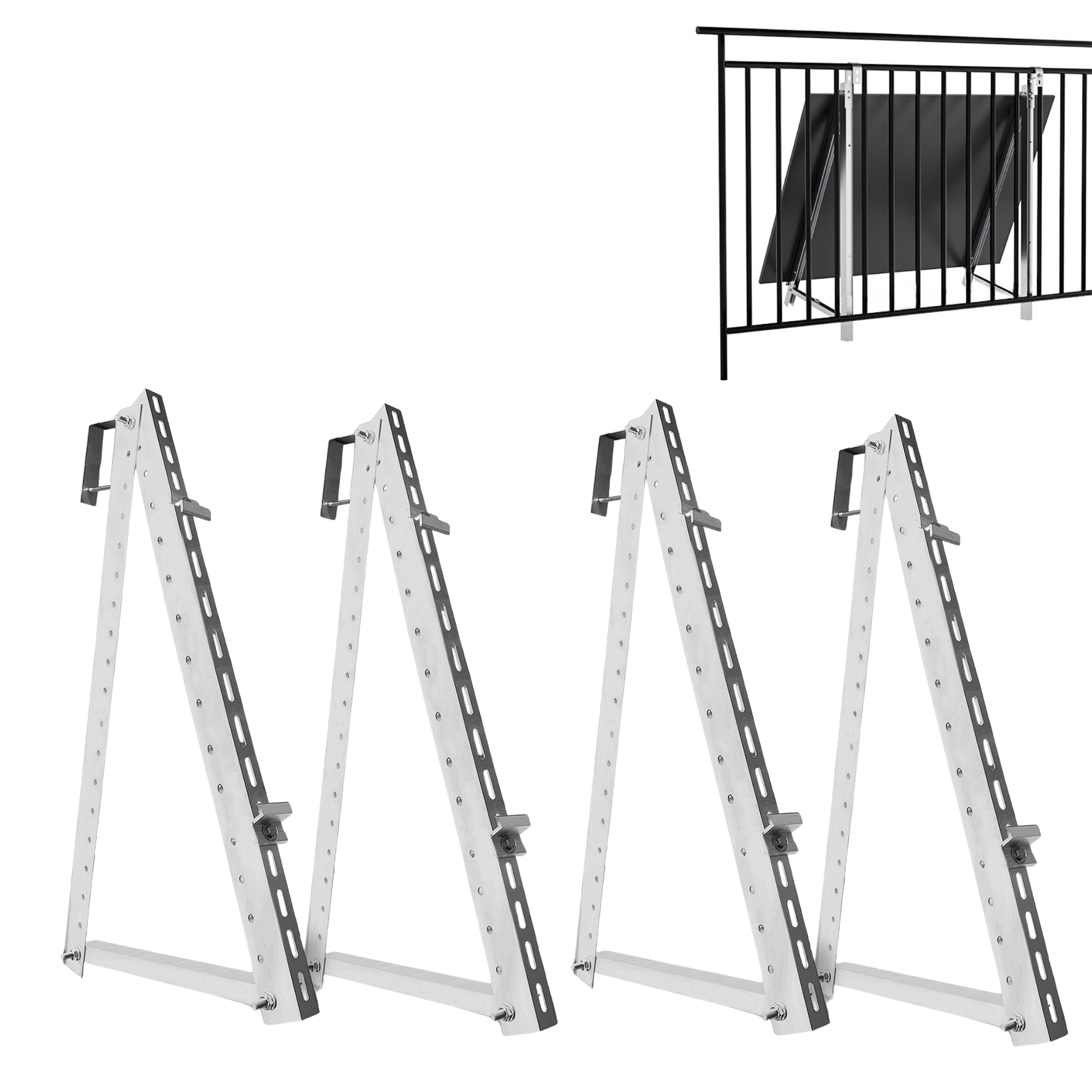 Neu Solarmodul Balkon Halterung für den Flachdach, Garten und Wand, Solarpanel Halterung, 0%MwSt