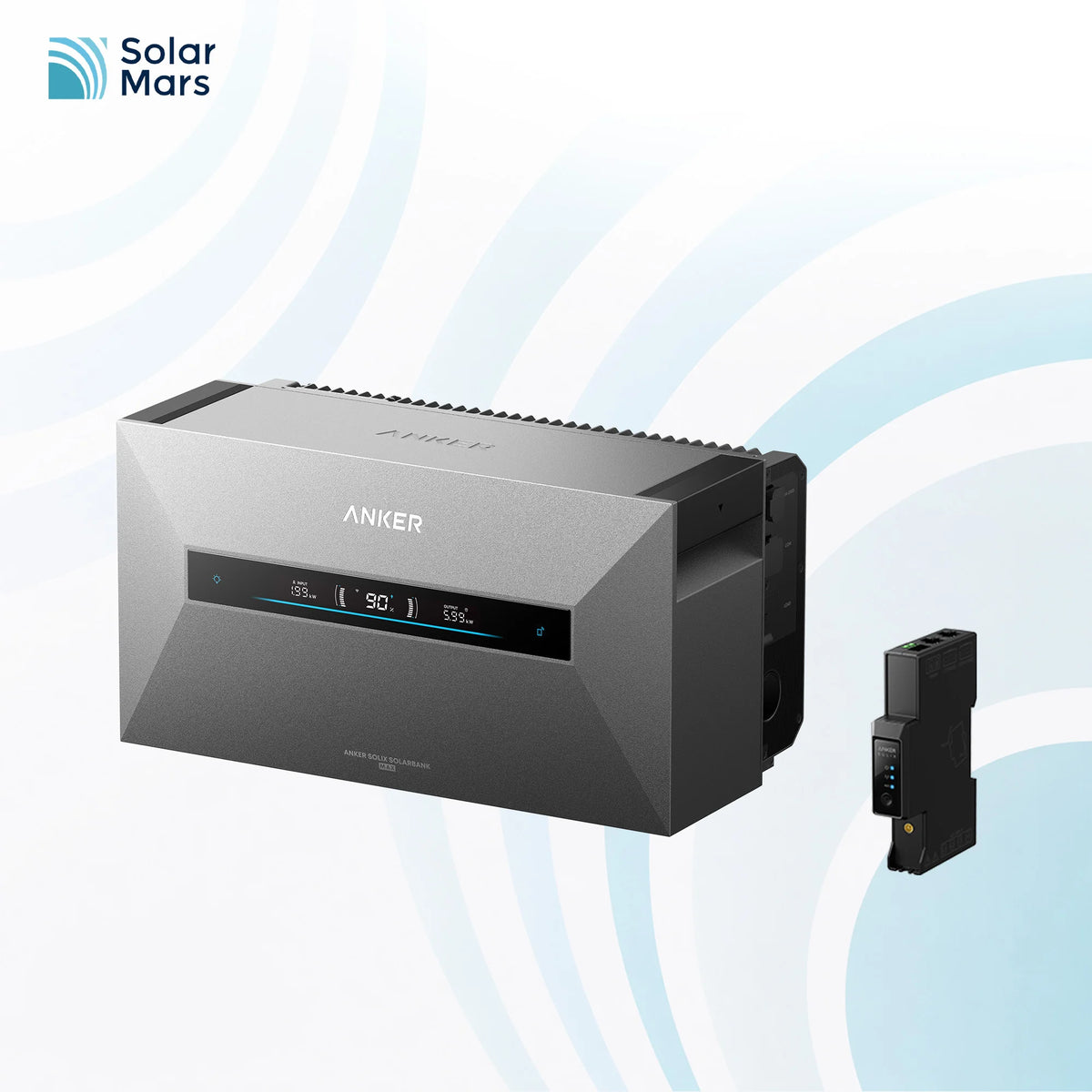 Anker SOLIX Max AC Speicher 7 kWh mit Smart Meter Gen 2 – AC Gekoppelter Stromspeicher für Dach-PV-Anlagen, Plug & Play