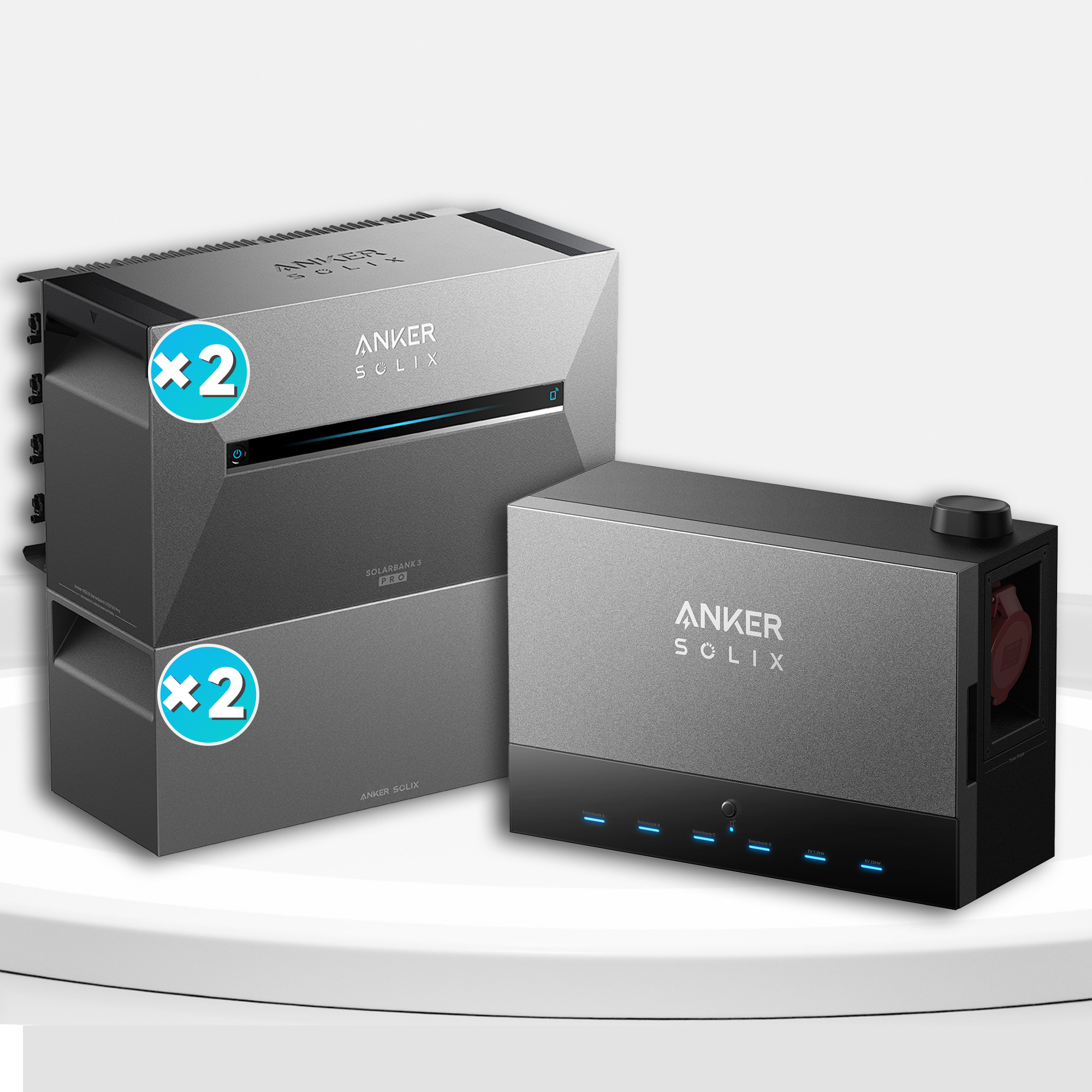 Anker Solix Power Dock mit Solarbank E2700 PRO3 und BP2700 Erweiterungsakku Menge wählbar, Bestellen Sie bis zum 15. September und erhalten Sie 5 Smart Plugs gratis