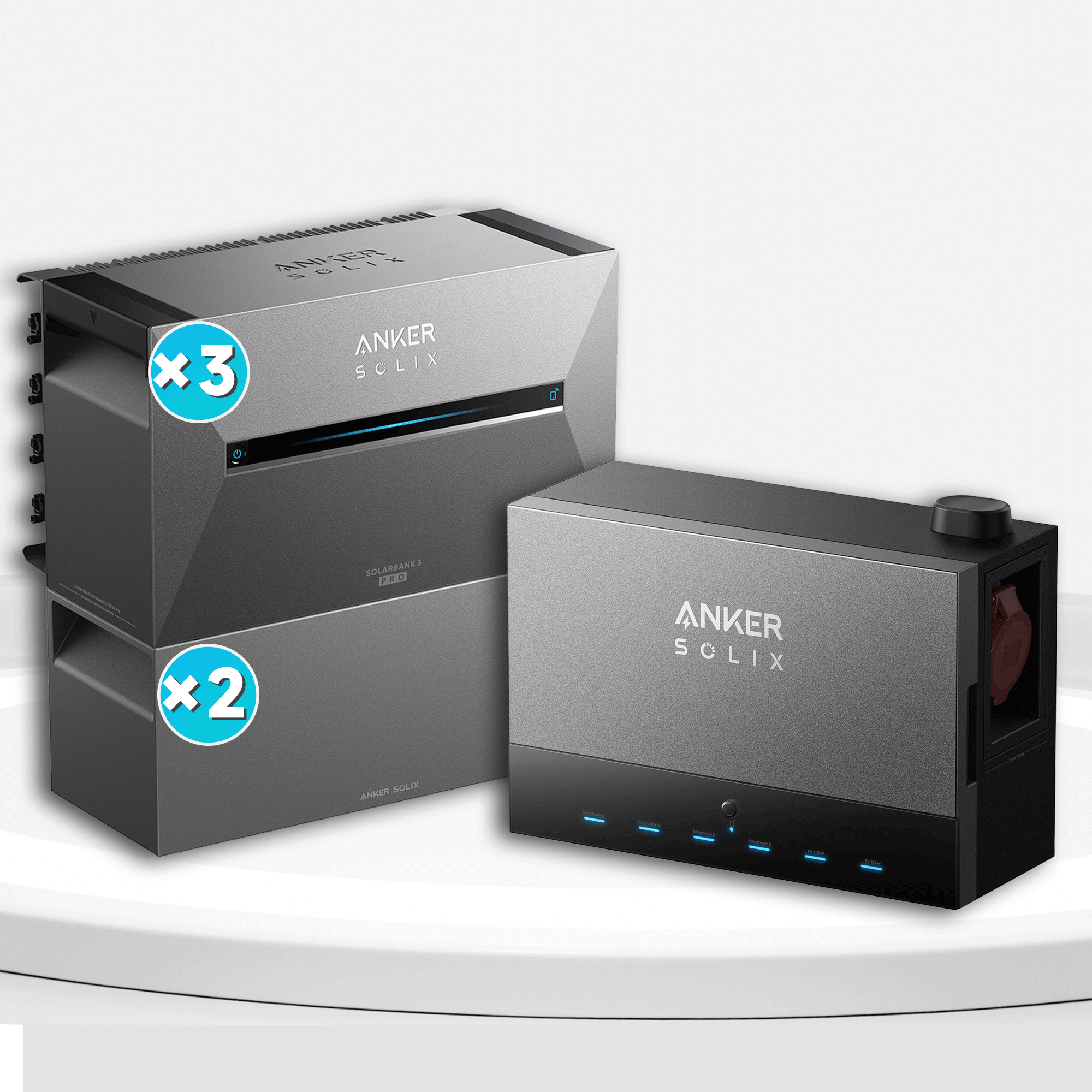 Anker Solix Power Dock mit Solarbank E2700 PRO3 und BP2700 Erweiterungsakku Menge wählbar, Bestellen Sie bis zum 15. September und erhalten Sie 5 Smart Plugs gratis