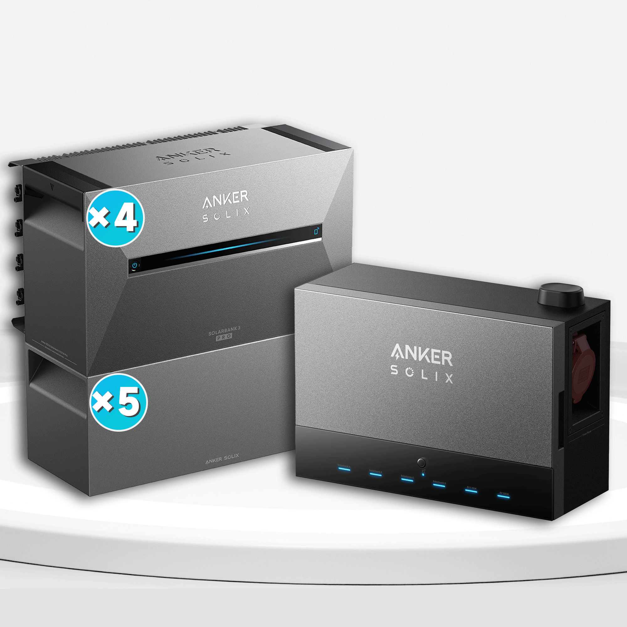 Anker Solix Power Dock mit Solarbank E2700 PRO3 und BP2700 Erweiterungsakku Menge wählbar, Bestellen Sie bis zum 15. September und erhalten Sie 5 Smart Plugs gratis