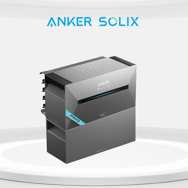 Anker SOLIX Solarbank 2 E1600 Pro Speicher 1600wh auf weißem Hintergrund mit Logo