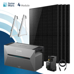 Anker SOLIX Solarbank 3 E2700 Pro Balkonkraftwerk Speicher mit 500Wp Solarmodul und MC4 Solarkabel Set
