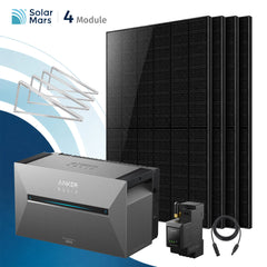 Anker SOLIX Solarbank 3 E2700 Pro Balkonkraftwerk Speicher mit 500Wp Solarmodul und MC4 Solarkabel Set