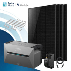 Anker SOLIX Solarbank 3 E2700 Pro Balkonkraftwerk Speicher mit 500Wp Solarmodul und MC4 Solarkabel Set