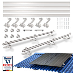 Solarmodul Halterung für den Ziegeldach,für 2 Solarmodule ,0% MwSt.