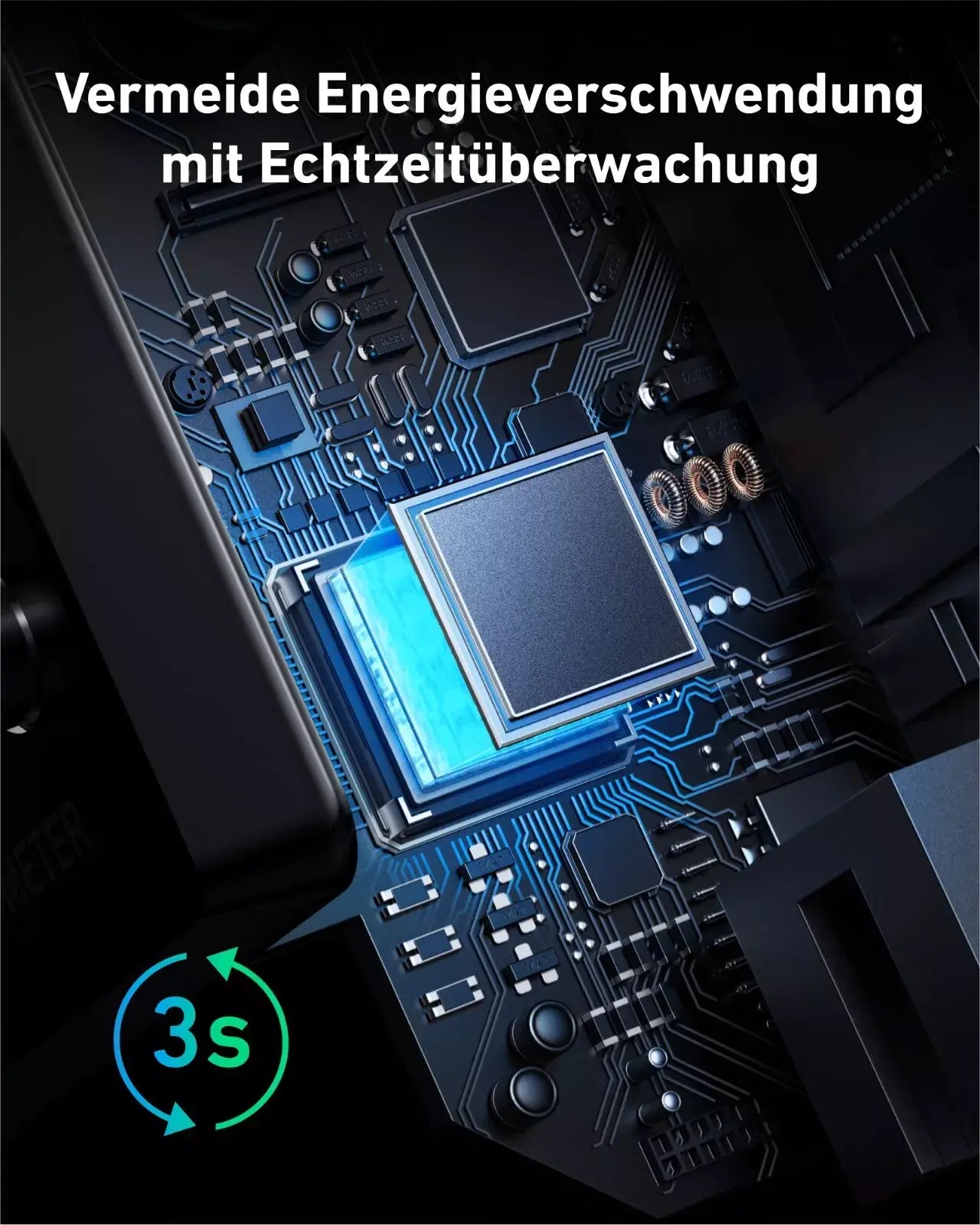 Anker SOLlX Smart Meter | 3 Phasen Smarter Zähler für Anker Solarbank 2/3 Pro PLUS mit Echtzeitüberwachung.