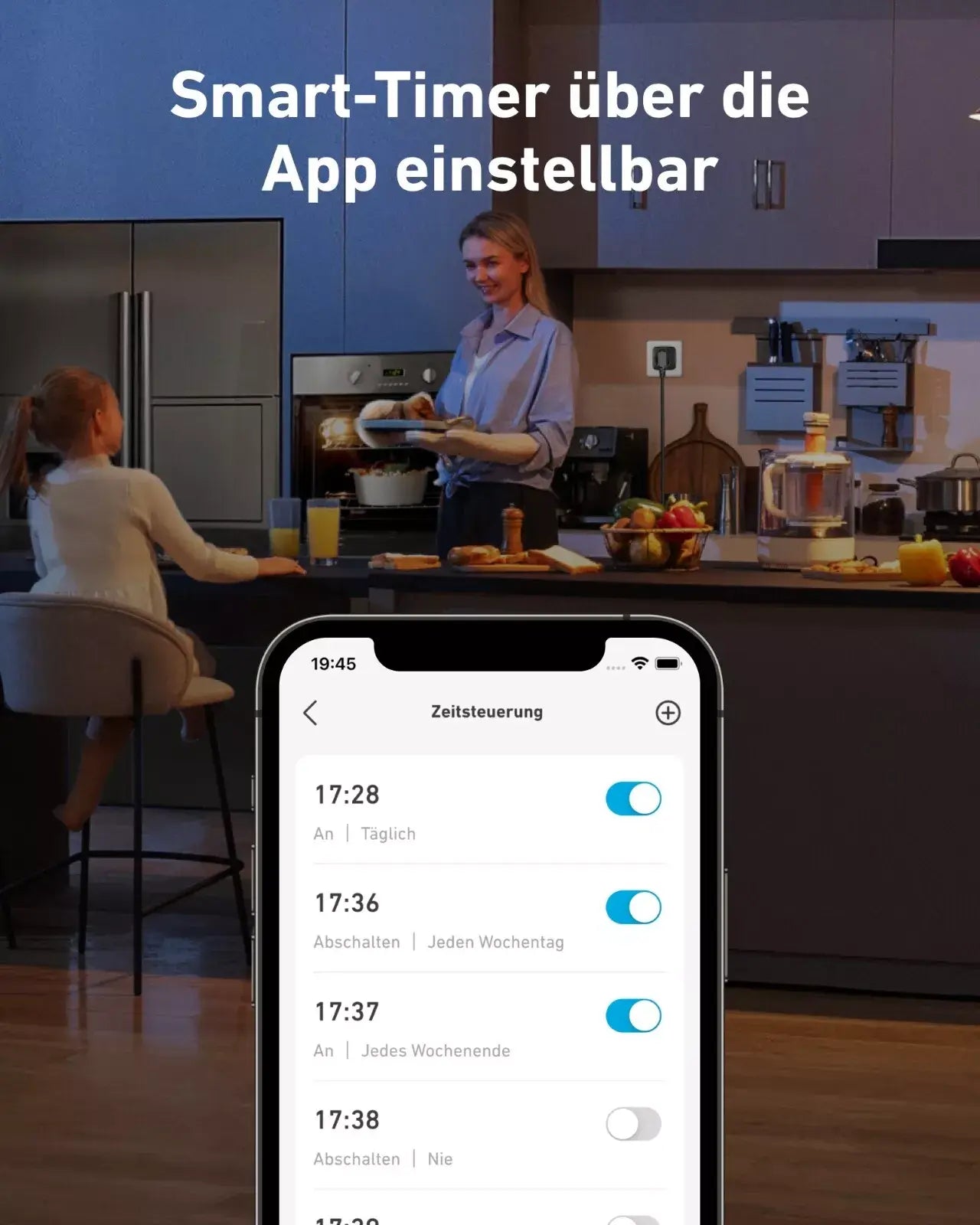 Anker SOLIX Smart Plug, WLAN-Steckdose App Fernbedienung für Anker PRO / Plus, Smart-Timer-Funktion in der App