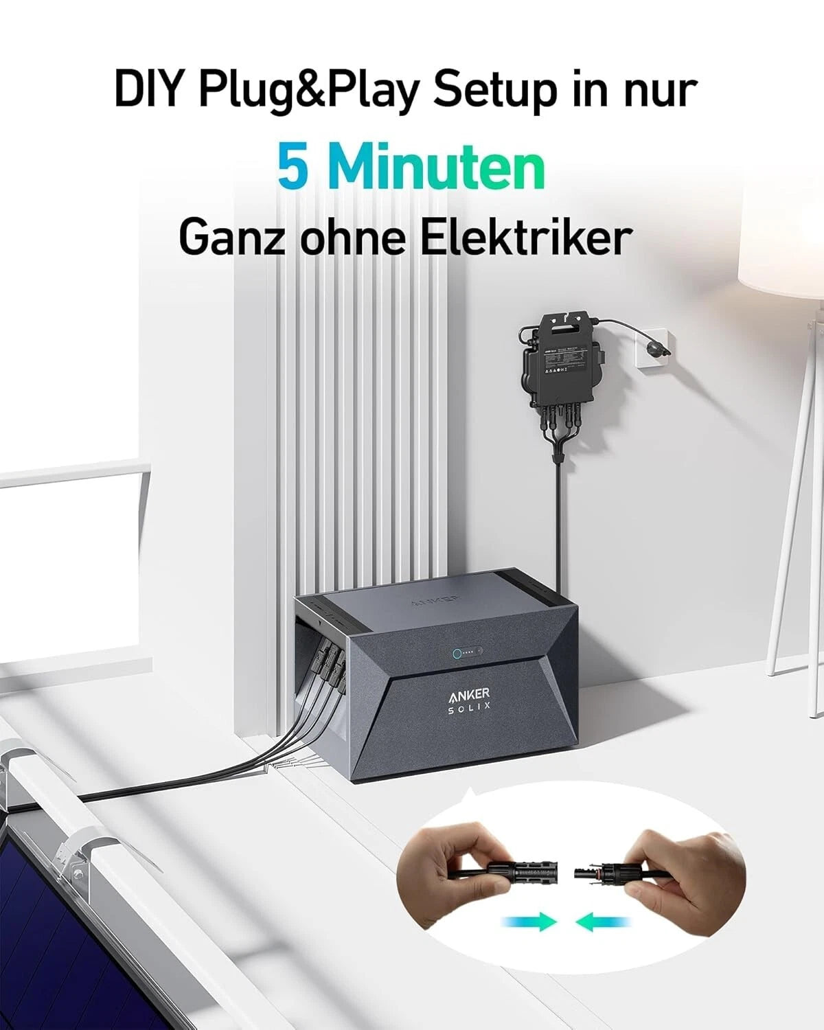 ANKER SOLIX Solarbank E1600 Gen2 mit integr. 0W Schalter &integr. Heizung 1600Wh