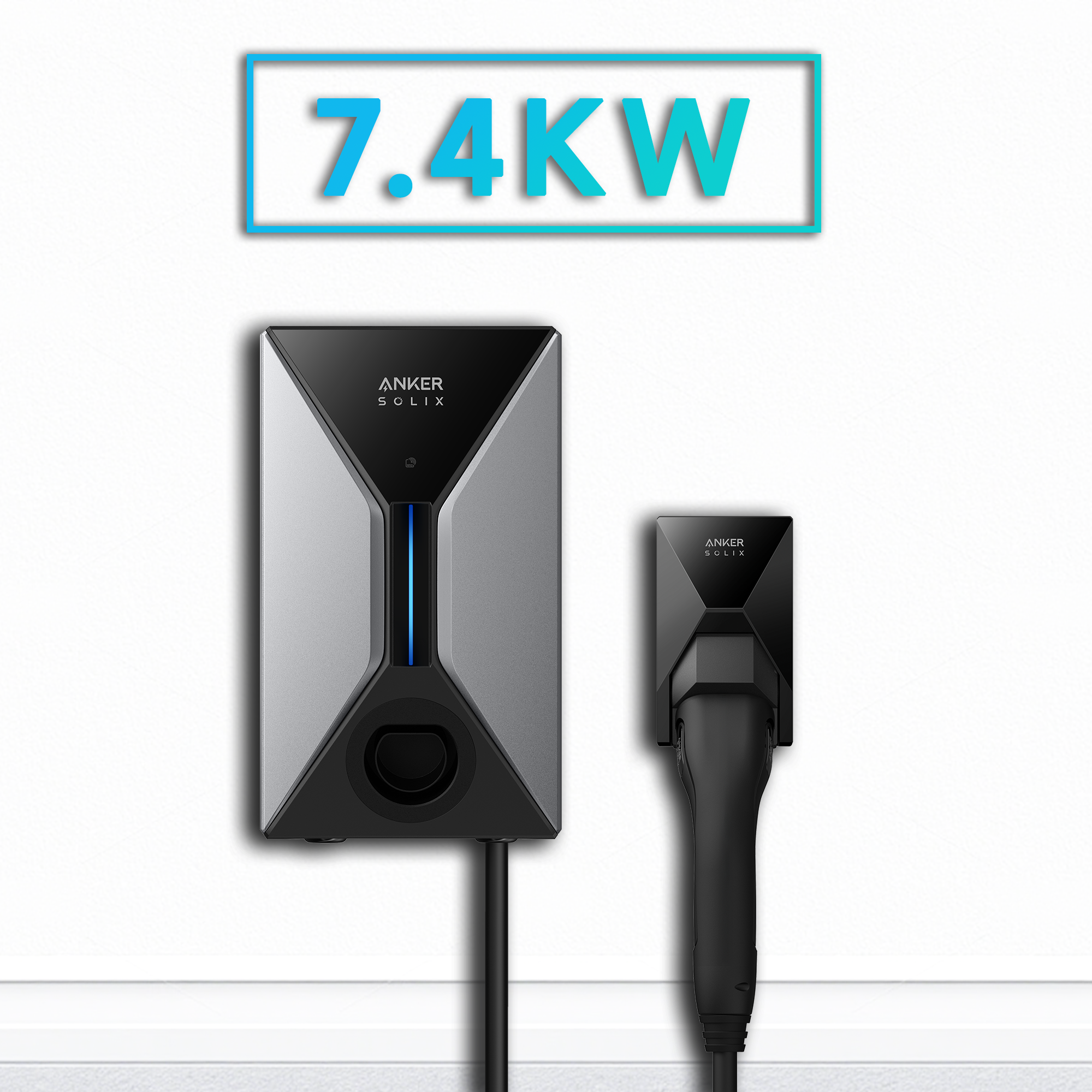 Anker SOLIX V1 Smartes Ladegerät für E-Autos - 7.4kW/11kW/22kW, Steckdosenversion und Kabelversion