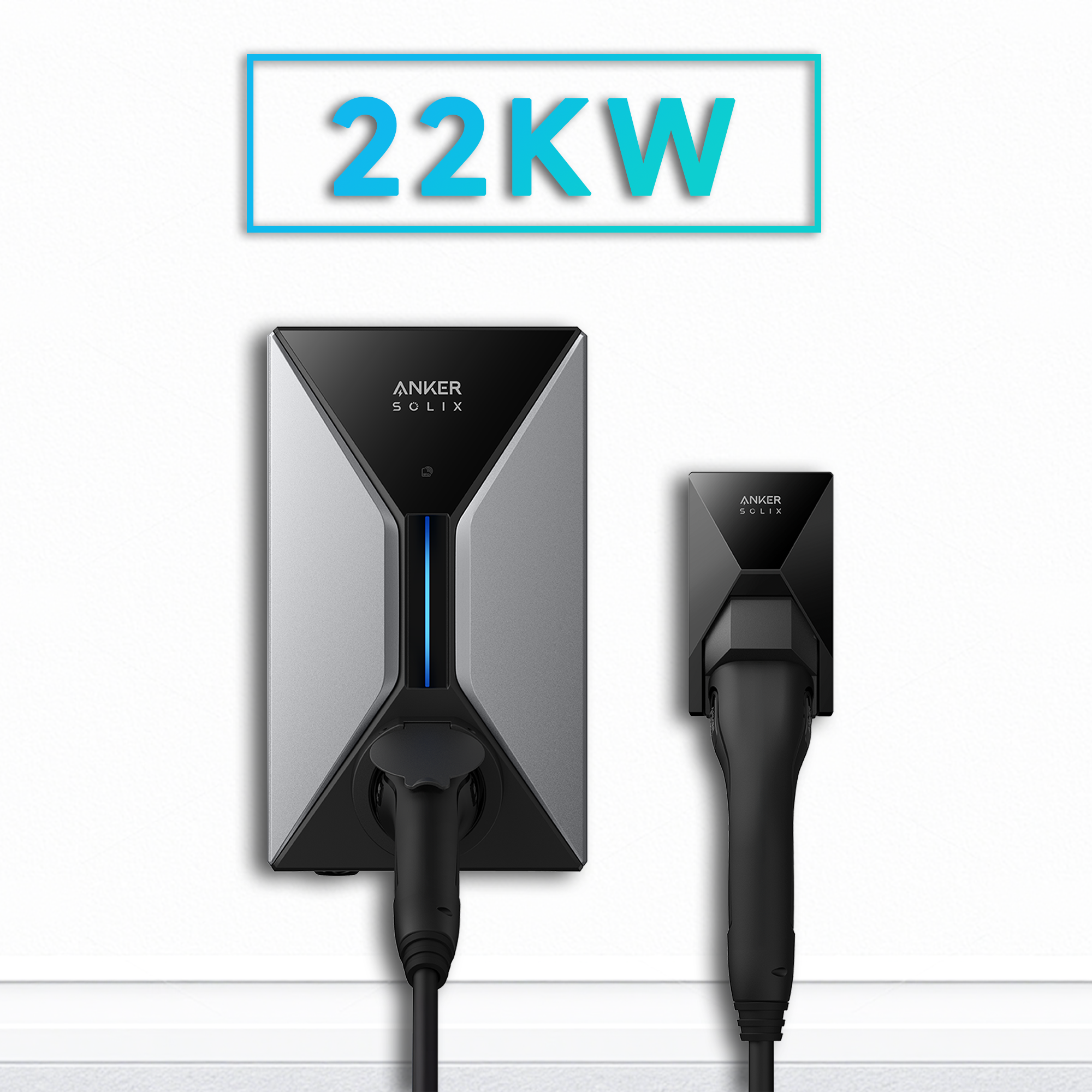 Anker SOLIX V1 Smartes Ladegerät für E-Autos - 7.4kW/11kW/22kW, Steckdosenversion und Kabelversion