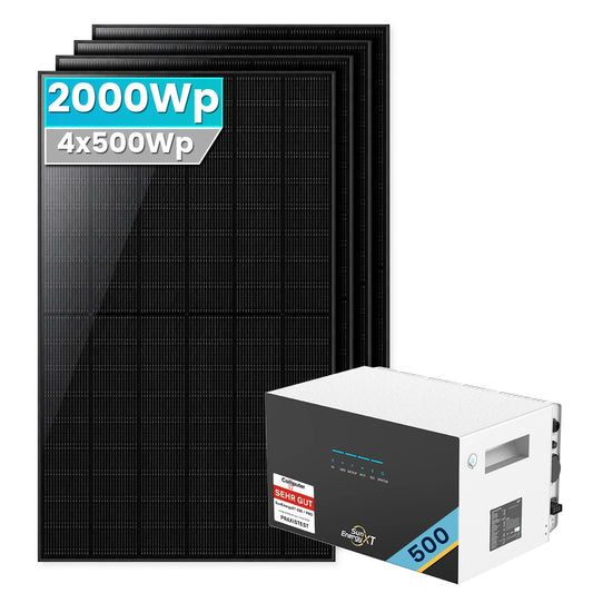 SunEnergyXT 500 Balkonkraftwerk mit Speicher 2000Watt Set Komplettsystem