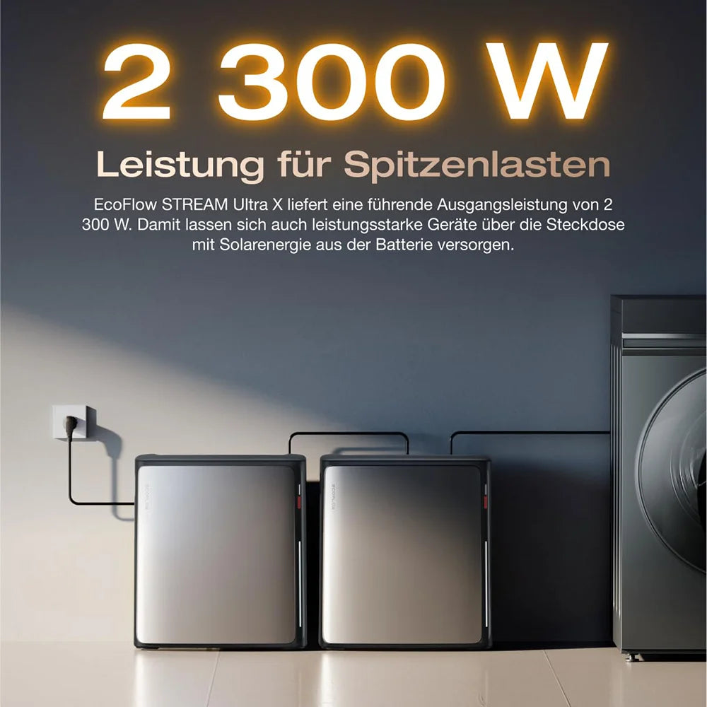 EcoFlow STREAM Ultra X Balkonkraftwerk mit Speicher
