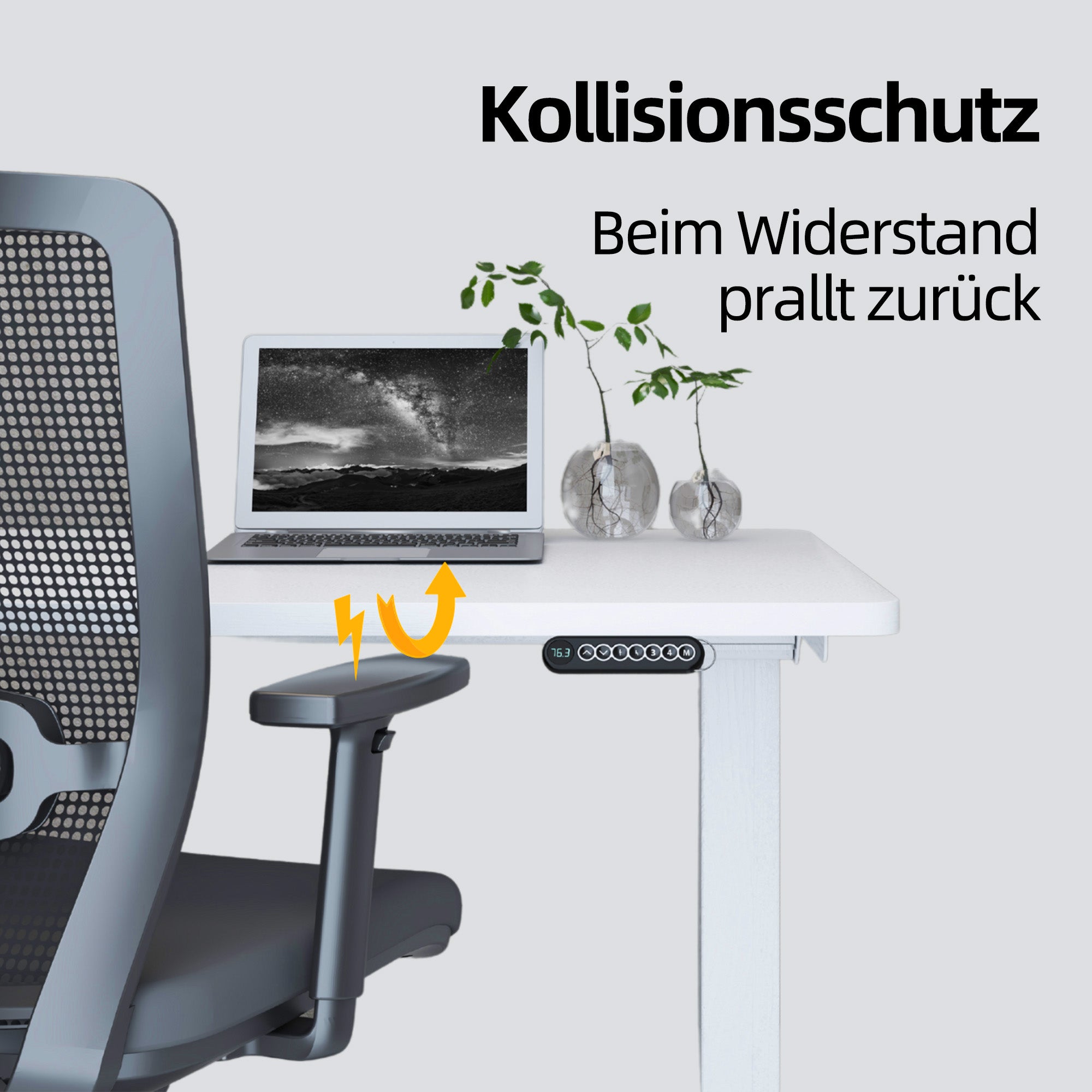 Ergofino höhenverstellbares Tischgestell DT20L Anti Kollision