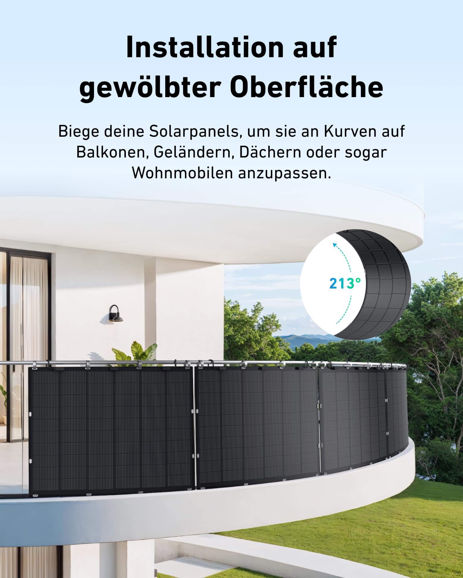 FLEXSOLAR Flexibel Solarmodul Solarpanel  Monokristallin für Camping Wohnmobil IP67 225Wp/Stück