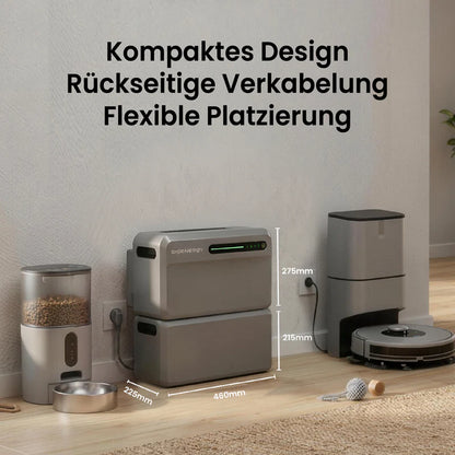 Sigenergy SigenMate 2700 Ultra Speicher mit kompakt und flexiblem Design und Rückseitiger Verkabelung.
