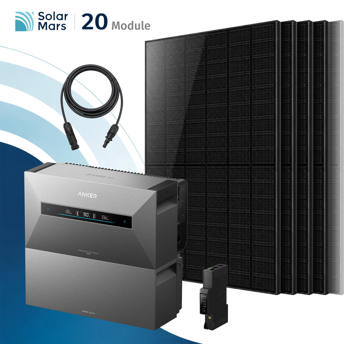 Anker SOLIX Solarbank Max Balkonkraftwerk mit Speicher 500W Solarmodul Set