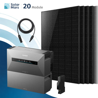 Anker SOLIX Solarbank Max Balkonkraftwerk mit Speicher 500W Solarmodul Set