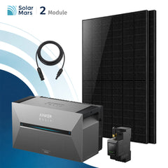 Anker SOLIX Solarbank 3 E2700 Pro Balkonkraftwerk Speicher mit 500Wp Solarmodul und MC4 Solarkabel Set