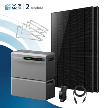 Sigenergy SigenMate 2700 Ultra Balkonkraftwerk Speicher mit 500W Solarmodul Set, modulare Solarlösung für Energieautarkie.