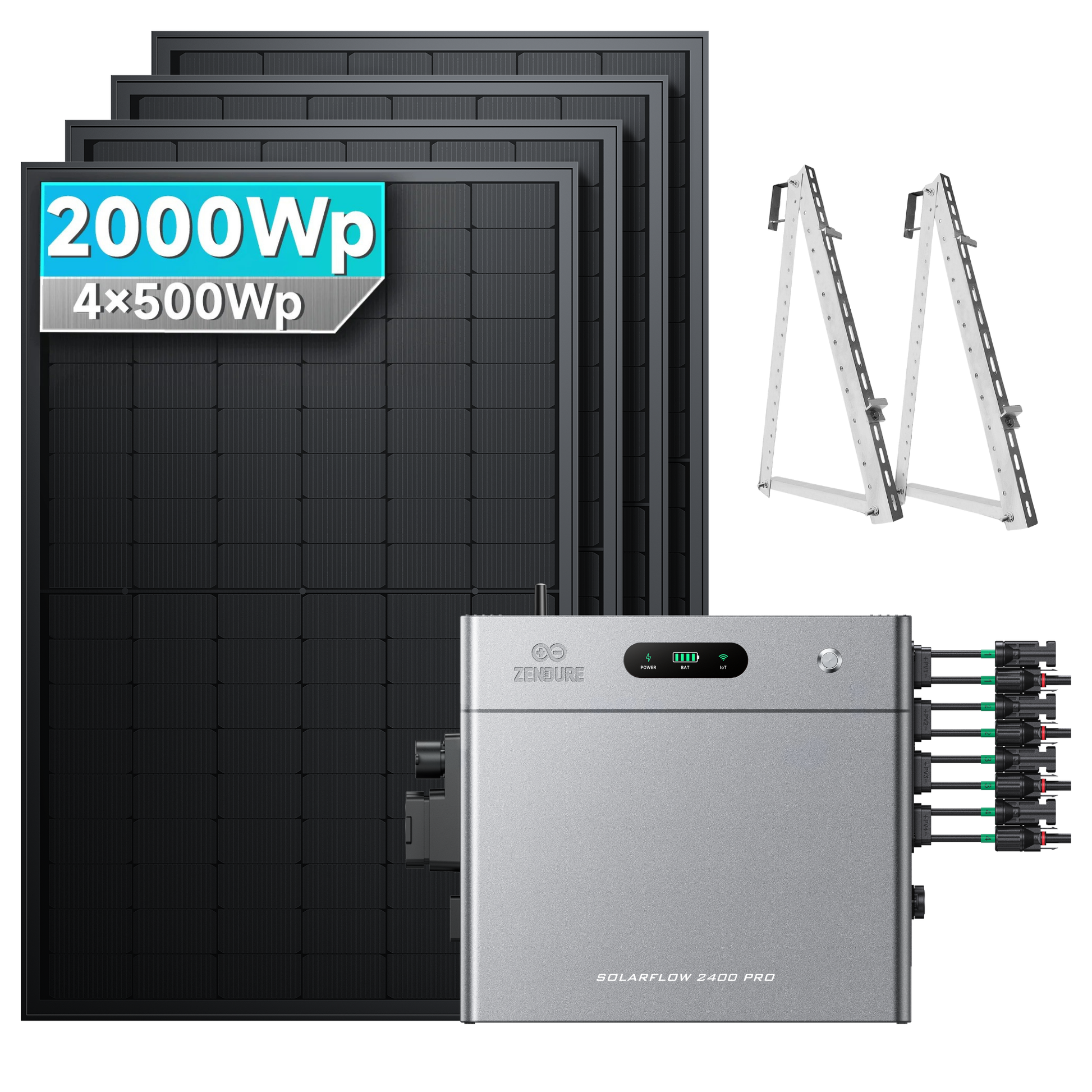 Zendure SolarFlow 2400 Pro Stromspeicher 2.4kWh Komplettsystem