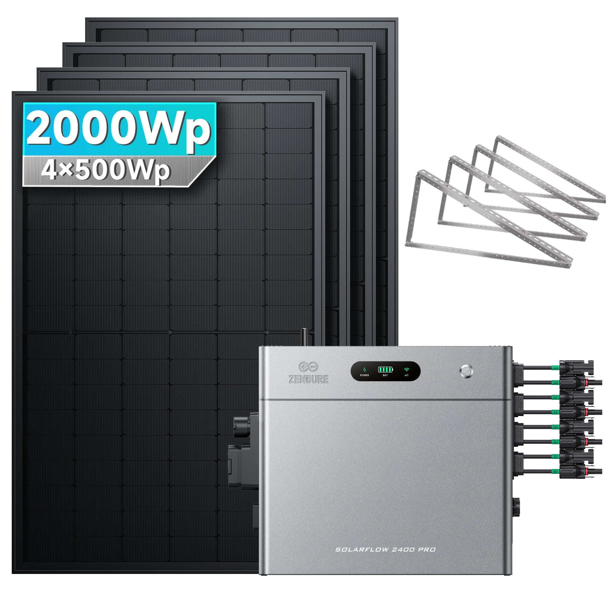 Zendure SolarFlow 2400 Pro Stromspeicher 2,4kWh Komplettsystem