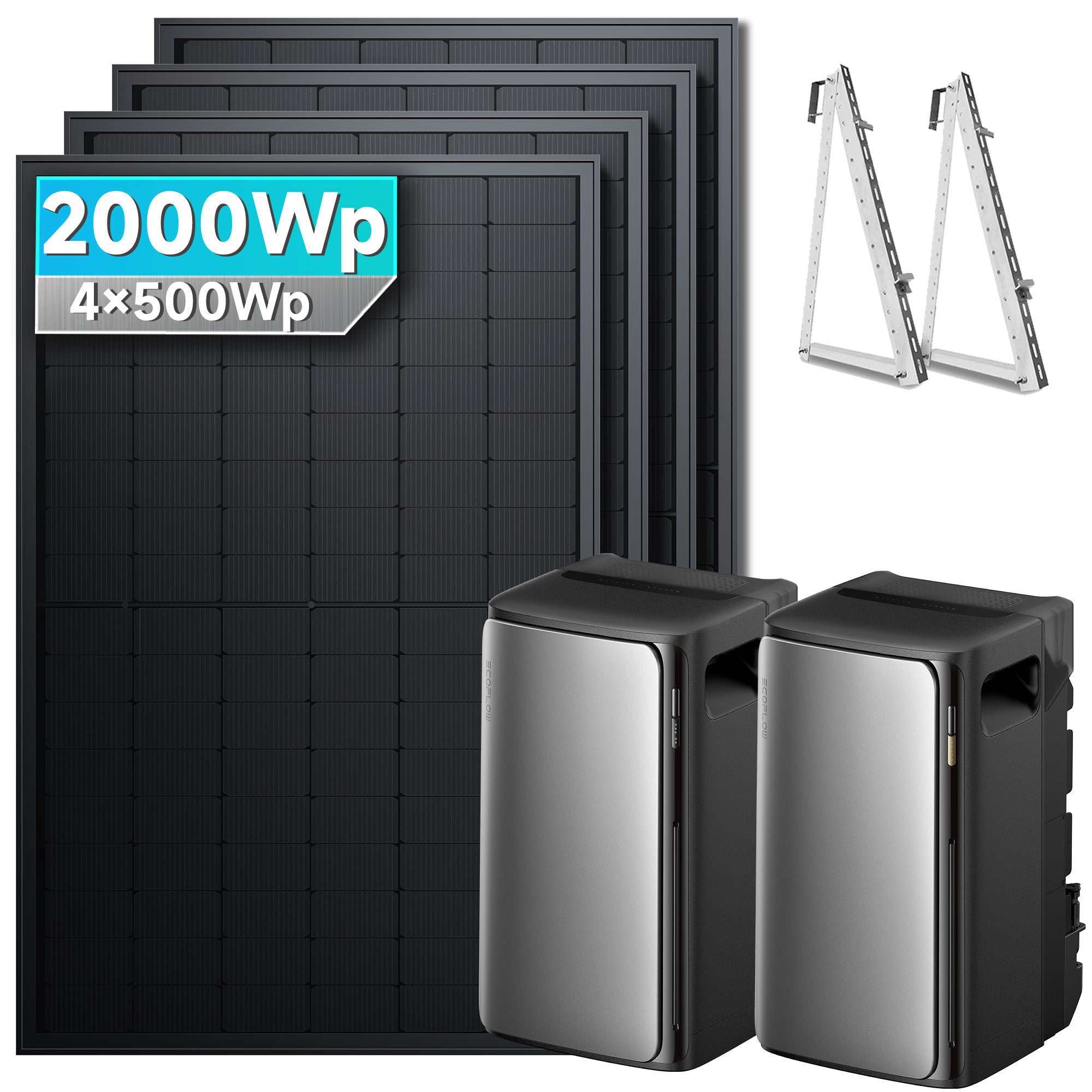 EcoFlow Stream Ultra Balkonkraftwerk Speicher mit 500Wp Solarmodul Set