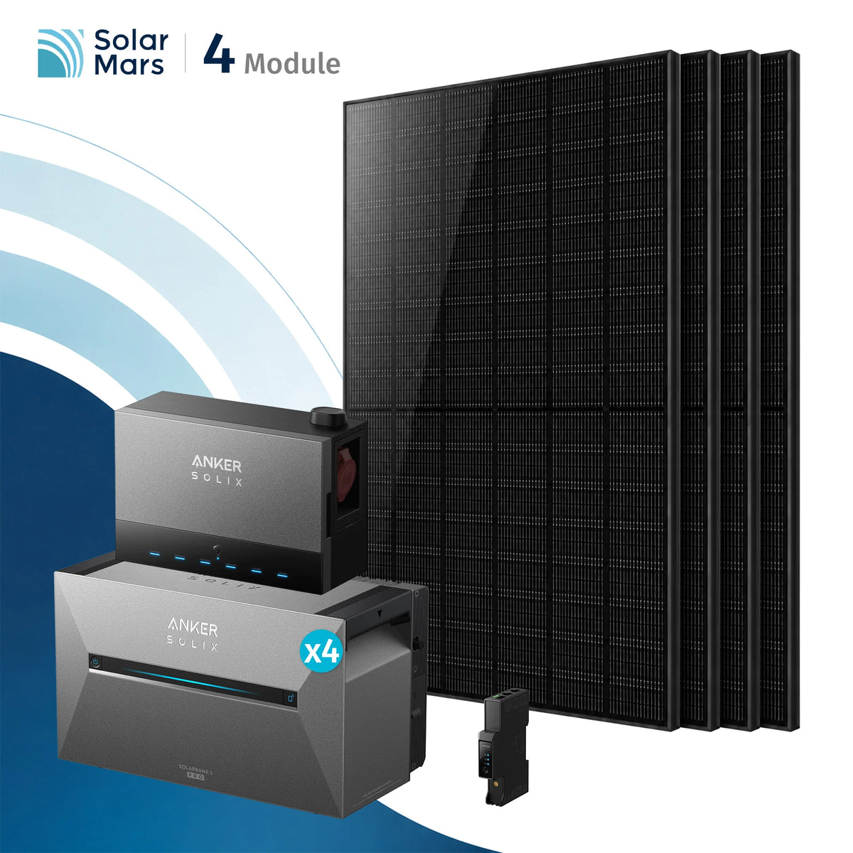 Anker SOLIX Power Dock mit Solarbank 3 E2700 Pro Balkonkraftwerk Speicher mit 500W Solarmodul Set
