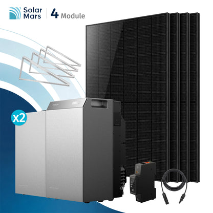 EcoFlow STREAM 5000 Set mit 4 Modulen, Montagesets und Speicherlösungen von Solar Mars.