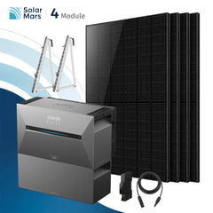 Anker SOLIX Solarbank 3 E2700 Pro Balkonkraftwerk Speicher mit 500Wp Solarmodul und MC4 Solarkabel Set
