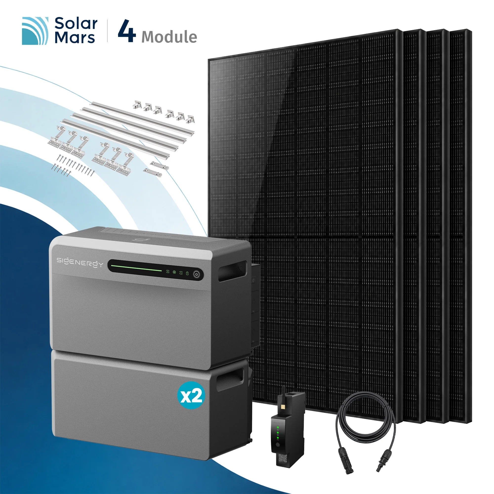 Sigenergy SigenMate 2700 Ultra Balkonkraftwerk Speicher mit 500W Solarmodul Set