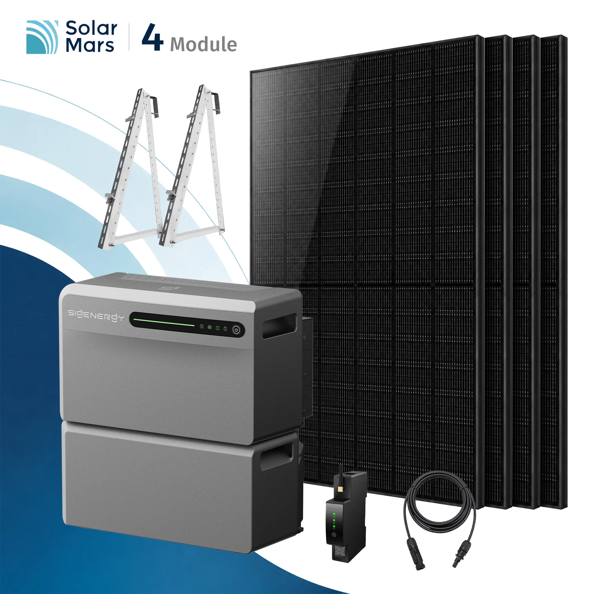 Sigenergy SigenMate 2700 Ultra Balkonkraftwerk mit 500W Solarmodul Set und Zubehör