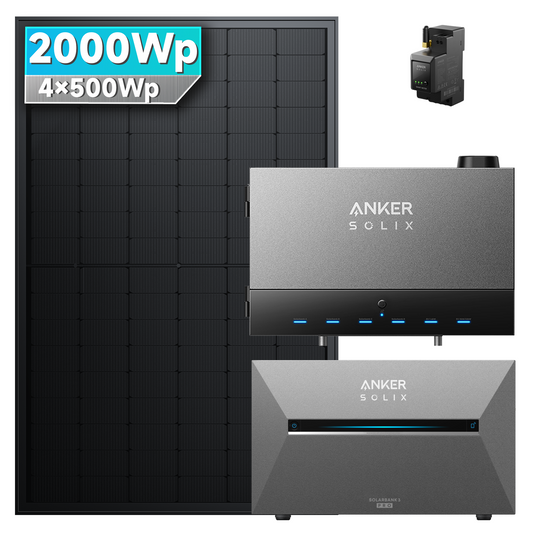 Anker SOLIX Power Dock mit Solarbank 3 E2700 Pro Balkonkraftwerk speicher mit 500W Solarmodul Set