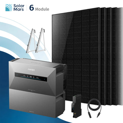Anker SOLIX Solarbank Max Balkonkraftwerk Speicher mit 500W Solarmodul Set