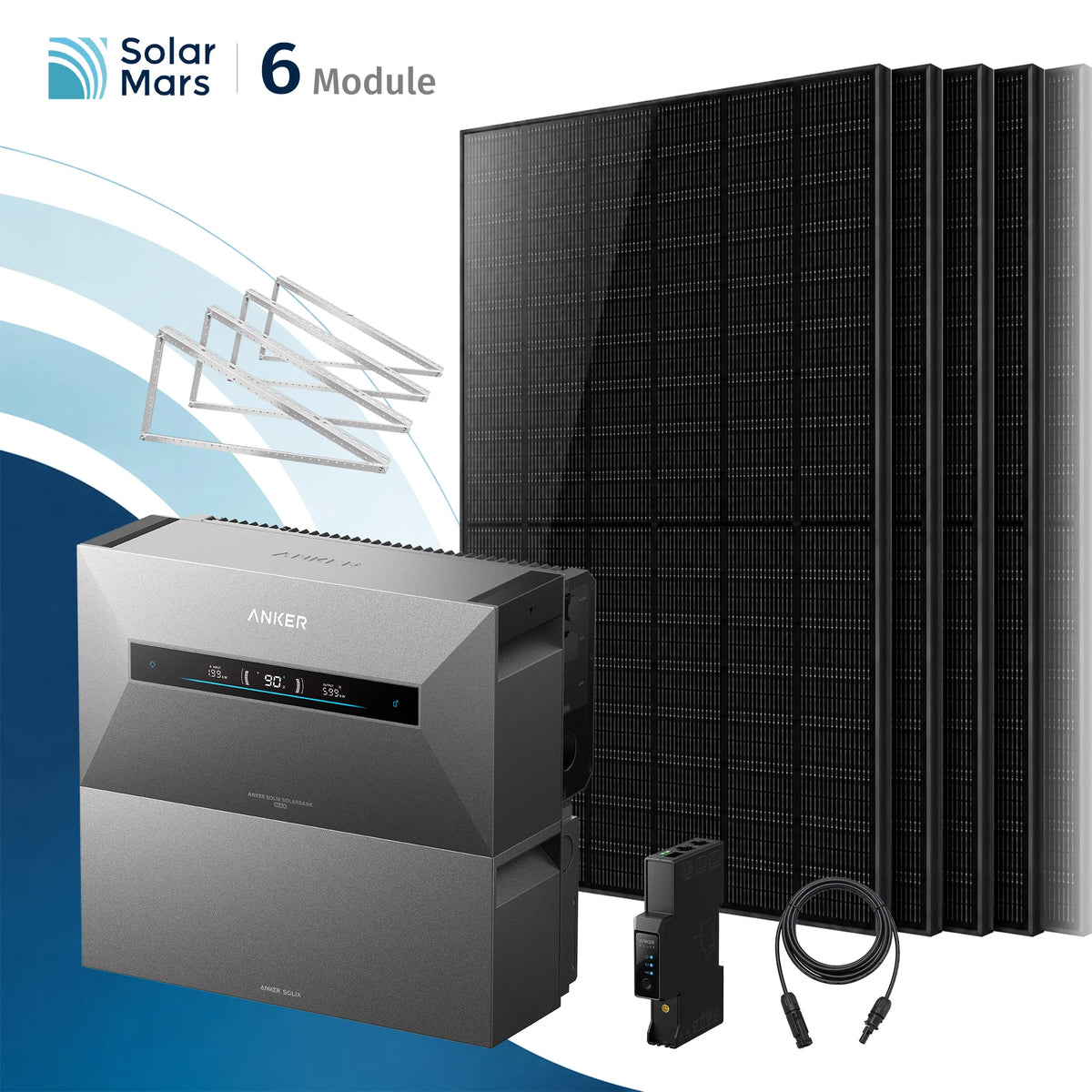 Anker SOLIX Solarbank Max Balkonkraftwerk Speicher mit 500W Solarmodul Set