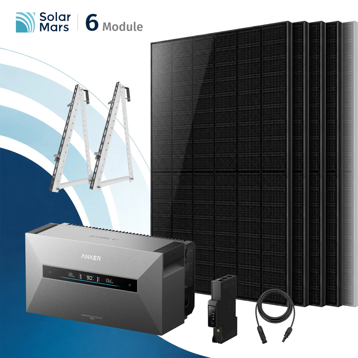 Anker SOLIX Solarbank Max Balkonkraftwerk Speicher mit 500W Solarmodul Set