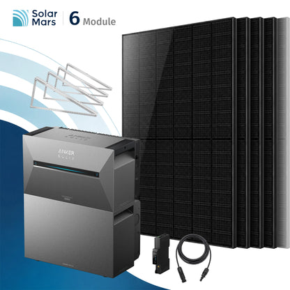 Anker SOLIX Solarbank 3 E2700 Pro Balkonkraftwerk Speicher mit 500Wp Solarmodul und MC4 Solarkabel Set