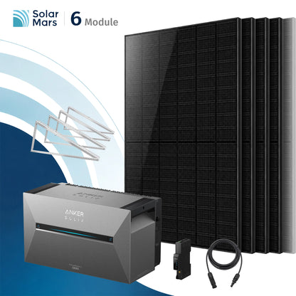Anker SOLIX Solarbank 3 E2700 Pro Balkonkraftwerk Speicher mit 500Wp Solarmodul und MC4 Solarkabel Set